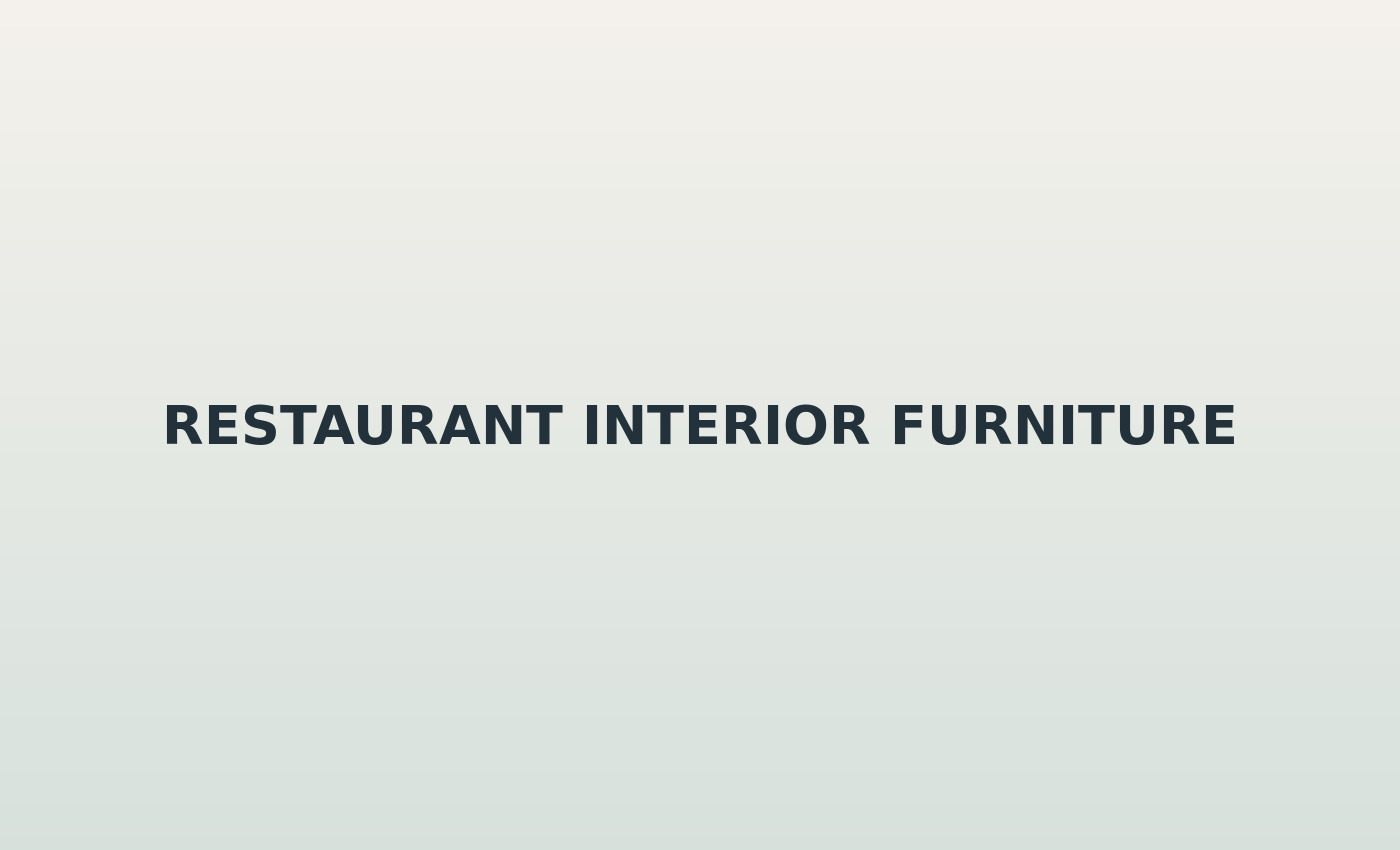 Restaurant Furniture Choices That Shape Atmosphere and Table Turnover